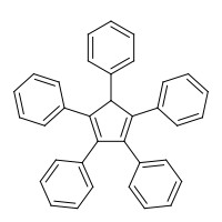 2519-10-0 1,2,3,4,5-PENTAPHENYL-1,3-CYCLOPENTADIENE chemical structure