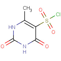 6461-30-9 6-METHYL-2,4-DIOXO-1,2,3,4-TETRAHYDROPYRIMIDINE-5-SULFONYL CHLORIDE chemical structure