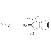 83-83-3 1,3,3-TRIMETHYL 2-METHYLENE INDOLINE ACETALDEHYDE chemical structure