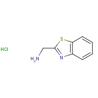 29198-41-2 1,3-BENZOTHIAZOL-2-YLMETHYLAMINE HYDROCHLORIDE chemical structure