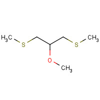 31805-84-2 1,3-BIS(METHYLTHIO)-2-METHOXYPROPANE chemical structure