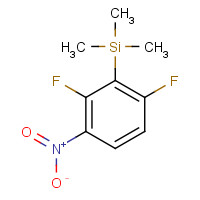 186315-85-5 1,3-DIFLUORO-4-NITRO-2-(TRIMETHYLSILYL)BENZENE chemical structure