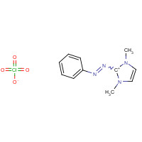 7381-84-2 1,3-Dimethyl-2-(phenylazo)-imidazolium perchlorate chemical structure