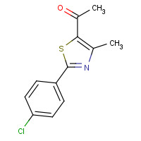 54001-07-9 1-[2-(4-CHLOROPHENYL)-4-METHYL-1,3-THIAZOL-5-YL]-1-ETHANONE chemical structure