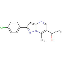 175201-63-5 1-[2-(4-CHLOROPHENYL)-7-METHYLPYRAZOLO[1,5-A]PYRIMIDIN-6-YL]ETHAN-1-ONE chemical structure