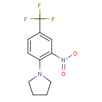 40832-82-4 N-[2-NITRO-4-(TRIFLUOROMETHYL)PHENYL]PYRROLIDINE chemical structure