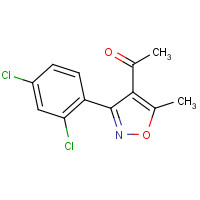 169814-56-6 1-[3-(2,4-DICHLOROPHENYL)-5-METHYLISOXAZOL-4-YL]ETHAN-1-ONE chemical structure