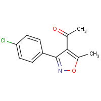 169814-48-6 1-[3-(4-CHLOROPHENYL)-5-METHYLISOXAZOL-4-YL]ETHAN-1-ONE chemical structure