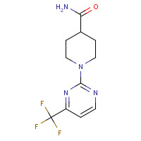 465514-29-8 1-[4-(TRIFLUOROMETHYL)-2-PYRIMIDINYL]-4-PIPERIDINECARBOXAMIDE chemical structure