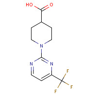 465514-39-0 1-[4-(TRIFLUOROMETHYL)-2-PYRIMIDINYL]-4-PIPERIDINECARBOXYLIC ACID chemical structure