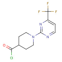 306934-79-2 1-[4-(TRIFLUOROMETHYL)PYRIMIDIN-2-YL]PIPERIDINE-4-CARBONYL CHLORIDE chemical structure