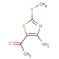 39736-26-0 1-[4-AMINO-2-(METHYLSULFANYL)-1,3-THIAZOL-5-YL]ETHANONE chemical structure