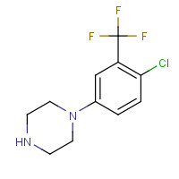 41213-04-1 1-(4-CHLORO-3-TRIFLUOROMETHYLPHENYL)PIPERAZINE chemical structure