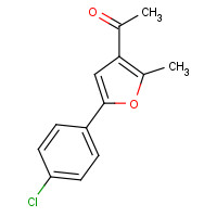 43020-12-8 1-[5-(4-CHLOROPHENYL)-2-METHYL-3-FURYL]ETHAN-1-ONE chemical structure