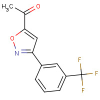 264616-44-6 1-3-[3-(TRIFLUOROMETHYL)PHENYL]ISOXAZOL-5-YL-ETHAN-1-ONE chemical structure