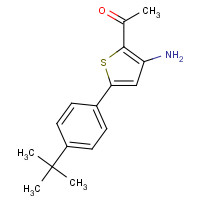 306935-12-6 1-[3-AMINO-5-[4-(TERT-BUTYL)PHENYL]-2-THIENYL]ETHAN-1-ONE chemical structure