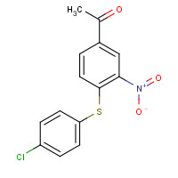19688-55-2 1-(4-[(4-CHLOROPHENYL)THIO]-3-NITROPHENYL)ETHAN-1-ONE chemical structure
