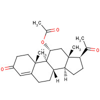 2268-98-6 11ALPHA-HYDROXYPROGESTERONE ACETATE chemical structure