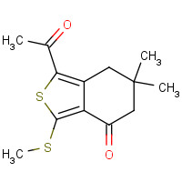 175202-49-0 1-ACETYL-6,6-DIMETHYL-3-(METHYLTHIO)-4,5,6,7-TETRAHYDROBENZO[C]THIOPHEN-4-ONE chemical structure
