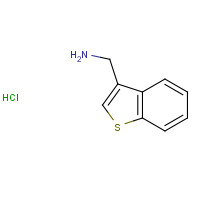55810-74-7 1-BENZOTHIOPHEN-3-YLMETHYLAMINE HYDROCHLORIDE chemical structure