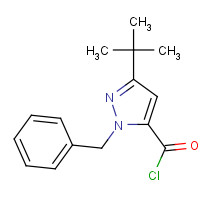 160233-29-4 1-BENZYL-3-(TERT-BUTYL)-1H-PYRAZOLE-5-CARBONYL CHLORIDE chemical structure