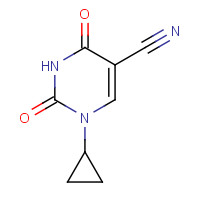 175203-44-8 1-CYCLOPROPYL-2,4-DIOXO-1,2,3,4-TETRAHYDROPYRIMIDINE-5-CARBONITRILE chemical structure