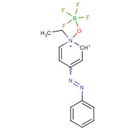 16600-18-3 1-Ethyl-4-(phenylazo)-pyridinium tetrafluoroborate chemical structure