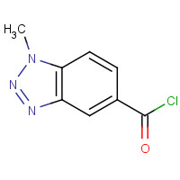 423768-38-1 1-METHYL-1H-1,2,3-BENZOTRIAZOLE-5-CARBONYL CHLORIDE chemical structure