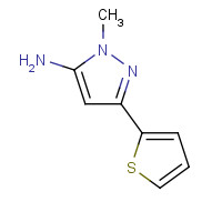118430-78-7 1-METHYL-3-(2-THIENYL)-1H-PYRAZOL-5-AMINE chemical structure
