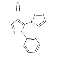 95834-35-8 1-PHENYL-5-(1H-PYRROL-1-YL)-1H-PYRAZOLE-4-CARBONITRILE chemical structure