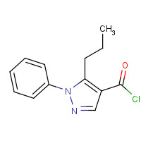175137-15-2 1-PHENYL-5-PROPYL-1H-PYRAZOLE-4-CARBONYL CHLORIDE chemical structure
