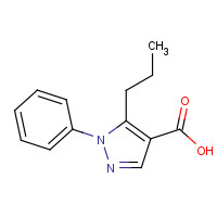 116344-17-3 1-PHENYL-5-PROPYL-1H-PYRAZOLE-4-CARBOXYLIC ACID chemical structure