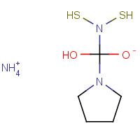 5108-96-3 Ammonium 1-pyrrolidinedithiocarbamate chemical structure