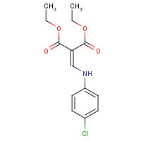 19056-79-2 2-((4-CHLOROPHENYLAMINO)METHYLENE)MALONIC ACID DIETHYL ESTER chemical structure
