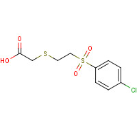 175137-71-0 2-([2-[(4-CHLOROPHENYL)SULFONYL]ETHYL]THIO)ACETIC ACID chemical structure