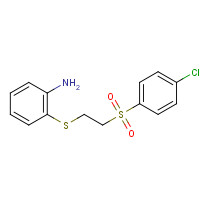 175201-83-9 2-([2-[(4-CHLOROPHENYL)SULFONYL]ETHYL]THIO)ANILINE chemical structure