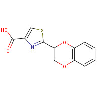 175203-34-6 2-(2,3-DIHYDRO-1,4-BENZODIOXIN-2-YL)-1,3-THIAZOLE-4-CARBOXYLIC ACID chemical structure