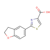 368869-97-0 2-(2,3-DIHYDRO-1-BENZOFURAN-5-YL)-1,3-THIAZOLE-4-CARBOXYLIC ACID chemical structure