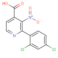 212139-07-6 2-(2,4-Dichlorophenyl)-3-nitro-4-pyridinecarboxylicacid chemical structure