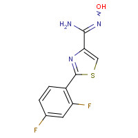 263160-25-4 2-(2,4-DIFLUOROPHENYL)THIAZOLE-4-CARBOXAMIDOXIME chemical structure