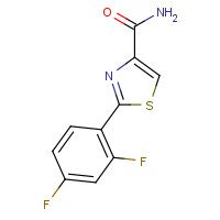 175276-97-8 2-(2,4-DIFLUOROPHENYL)THIAZOLE-4-CARBOXAMIDE chemical structure