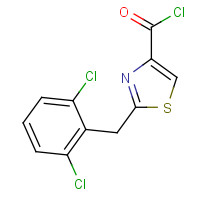 263157-86-4 2-(2,6-DICHLOROBENZYL)-1,3-THIAZOLE-4-CARBONYL CHLORIDE chemical structure