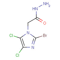 175202-83-2 2-(2-BROMO-4,5-DICHLORO-1H-IMIDAZOL-1-YL)ETHANOHYDRAZIDE chemical structure