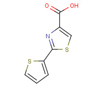 24044-07-3 2-(2-THIENYL)-1,3-THIAZOLE-4-CARBOXYLIC ACID chemical structure