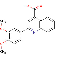 133676-16-1 2-(3,4-DIMETHOXY-PHENYL)-QUINOLINE-4-CARBOXYLIC ACID chemical structure