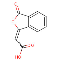 4743-57-1 2-(3-OXO-1,3-DIHYDROISOBENZOFURAN-1-YLIDEN)ACETIC ACID chemical structure