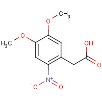 73357-18-3 4,5-DIMETHOXY-2-NITROPHENYLACETIC ACID chemical structure