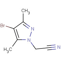 175137-59-4 2-(4-BROMO-3,5-DIMETHYL-1H-PYRAZOL-1-YL)ACETONITRILE chemical structure