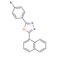 68047-37-0 2-(4-BROMOPHENYL)-5-(1-NAPHTHYL)-1,3,4-OXADIAZOLE chemical structure