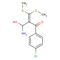 62455-56-5 2-(4-CHLOROBENZOYL)-3,3-DI(METHYLTHIO)ACRYLONITRILE chemical structure